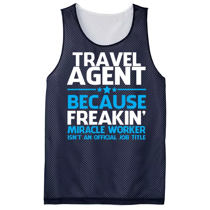 Travel Agent Miracle Worker Mesh Reversible Basketball Jersey Tank