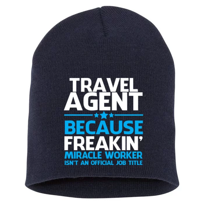 Travel Agent Miracle Worker Short Acrylic Beanie