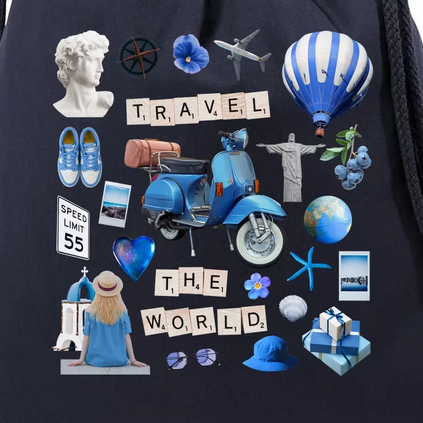 Travel The World Tourist Drawstring Bag