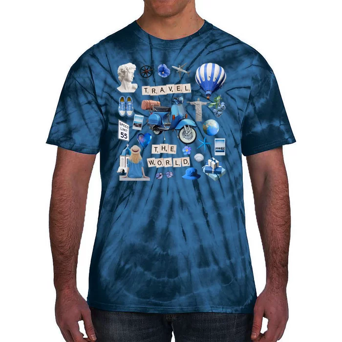 Travel The World Tourist Tie-Dye T-Shirt