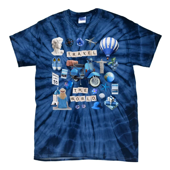 Travel The World Tourist Tie-Dye T-Shirt