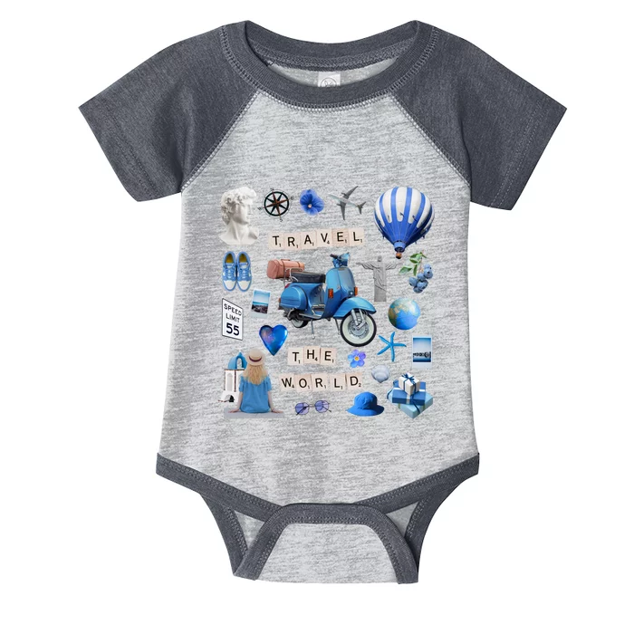 Travel The World Tourist Infant Baby Jersey Bodysuit