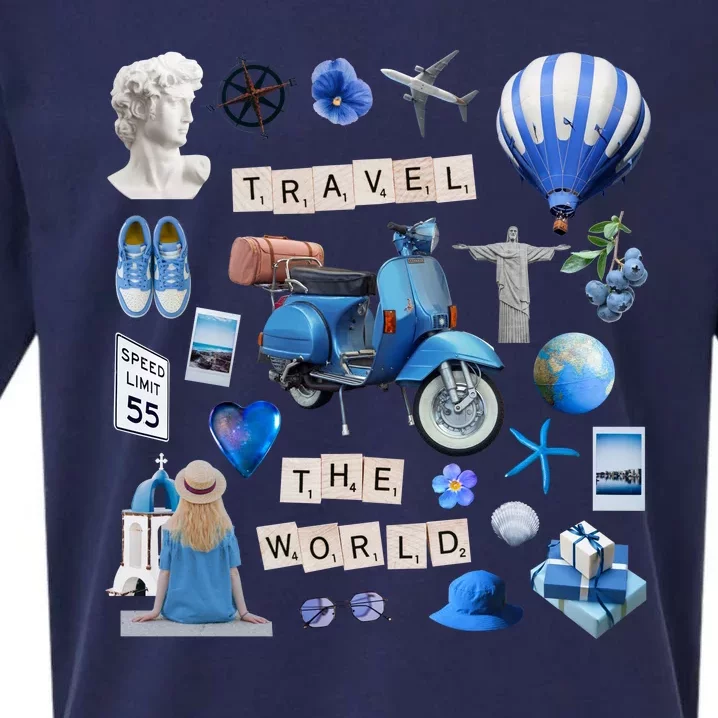 Travel The World Tourist Sueded Cloud Jersey T-Shirt