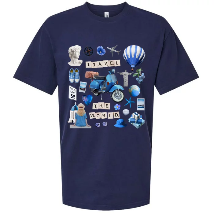 Travel The World Tourist Sueded Cloud Jersey T-Shirt