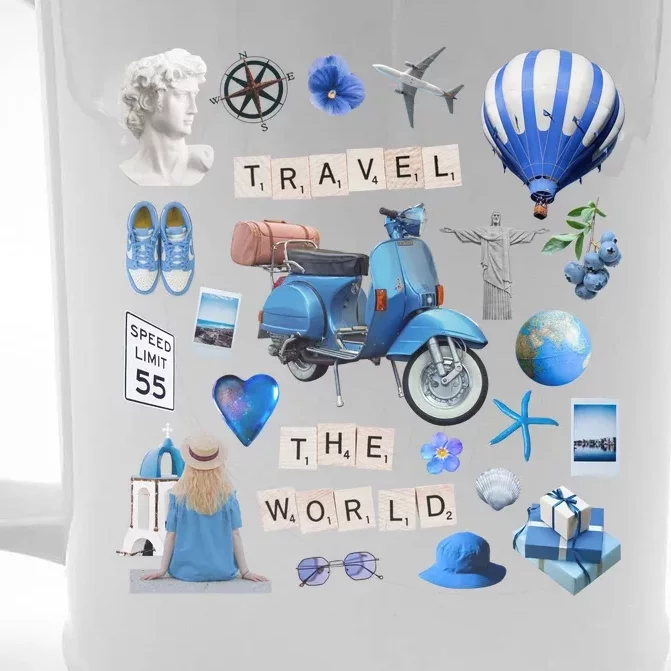 Travel The World Tourist Front & Back Beer Stein