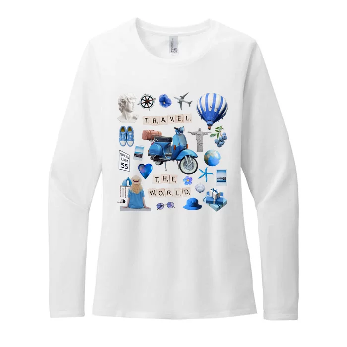 Travel The World Tourist Womens CVC Long Sleeve Shirt