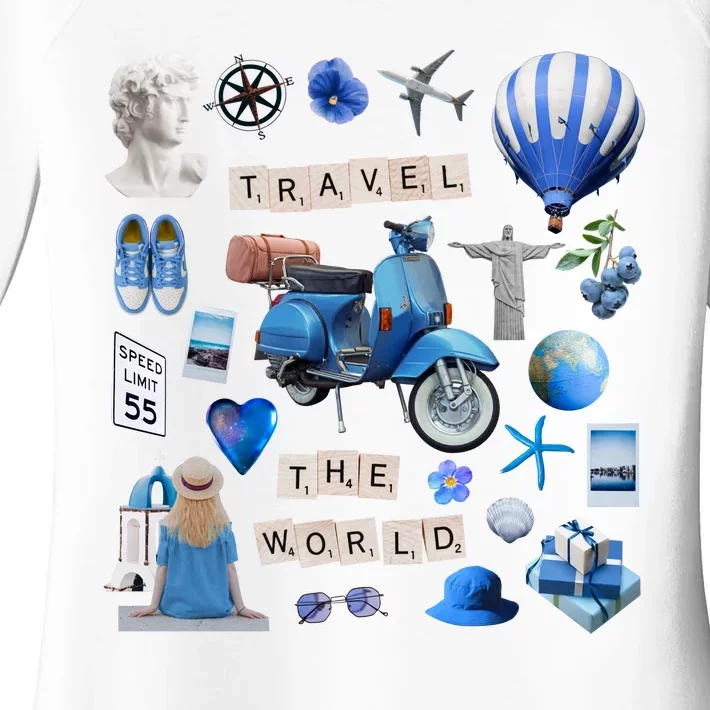 Travel The World Tourist Women's Perfect Tri Tunic Long Sleeve Shirt