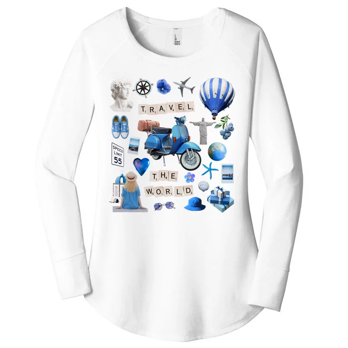 Travel The World Tourist Women's Perfect Tri Tunic Long Sleeve Shirt