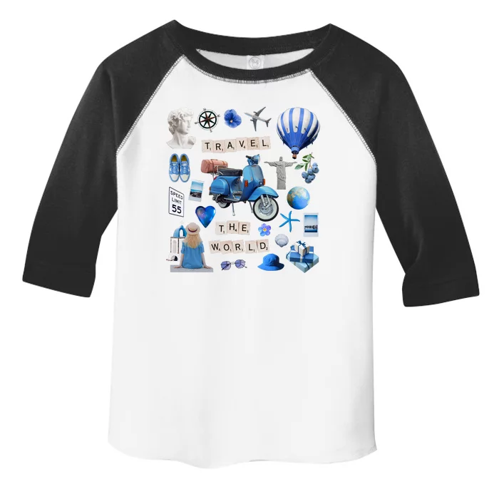 Travel The World Tourist Toddler Fine Jersey T-Shirt