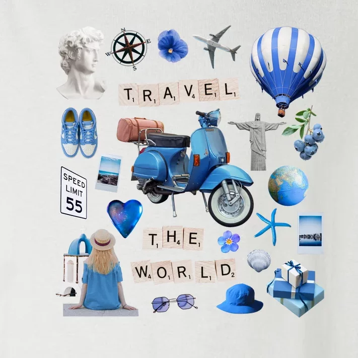 Travel The World Tourist Toddler Long Sleeve Shirt