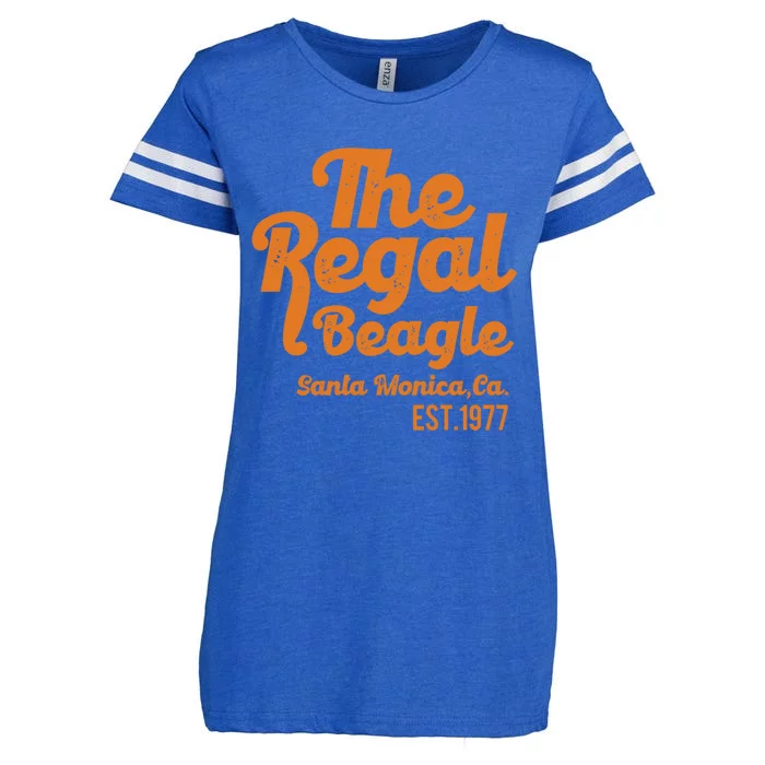 The Regal Beagle Santa Monica 70's 80's Sitcom Vintage Gift Enza Ladies Jersey Football T-Shirt