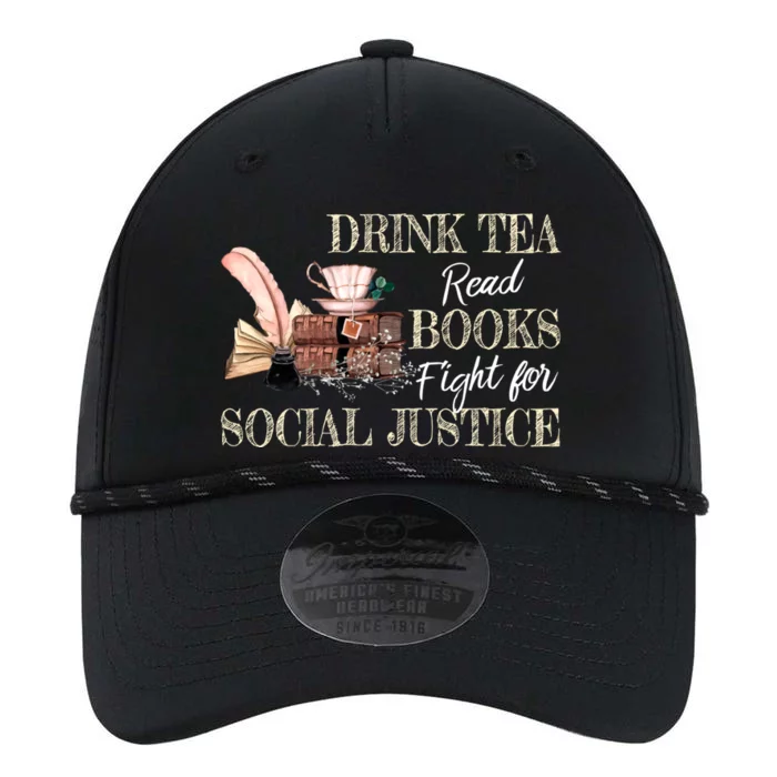 Tea Read Books Fight For Social Justice Gift Performance The Dyno Cap