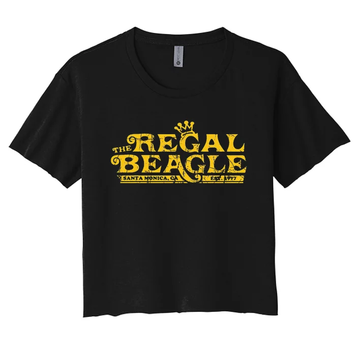 The Regal Beagle Funny Beagle Women's Crop Top Tee