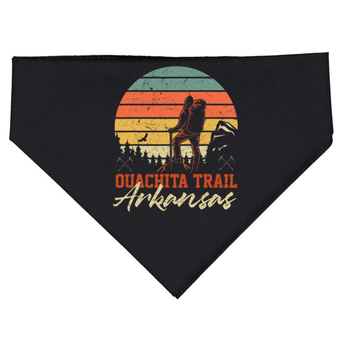 Trail Retro Backpacking Hiking Ouachita National Vintage USA-Made Doggie Bandana