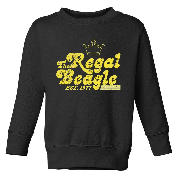 The Regal Beagle Vintage Classic 70s Lettering Design Toddler Sweatshirt