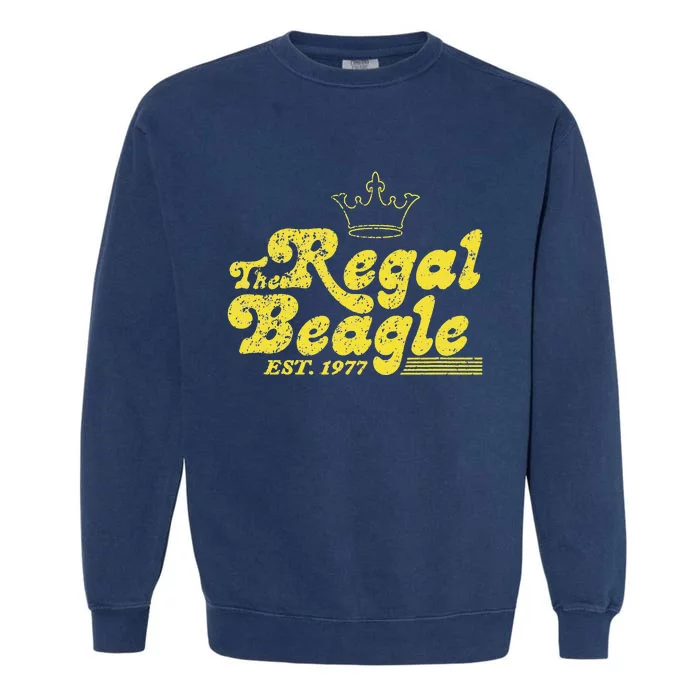 The Regal Beagle Vintage Classic 70s Lettering Design Garment-Dyed Sweatshirt