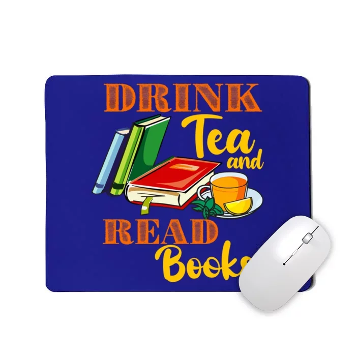 Tea Read Books Be Happy Cute Bookaholic Bookworm Gift Mousepad