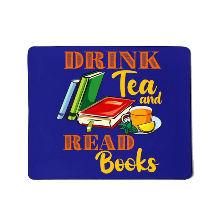 Tea Read Books Be Happy Cute Bookaholic Bookworm Gift Mousepad