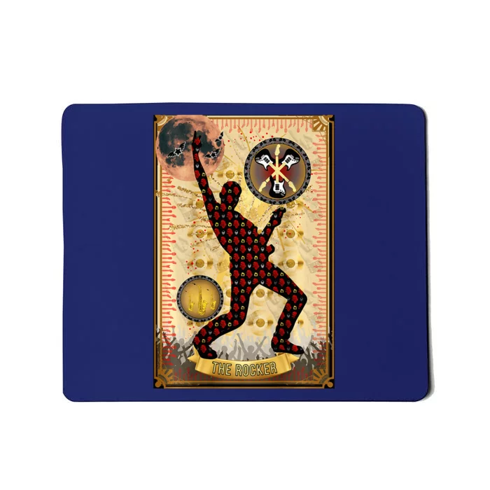 The Rocker Blood Moon Funny Tarot Playing Card Mousepad