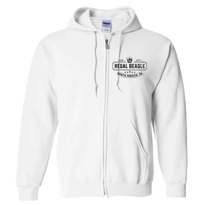 The Regal Beagle Funny Beagle Full Zip Hoodie