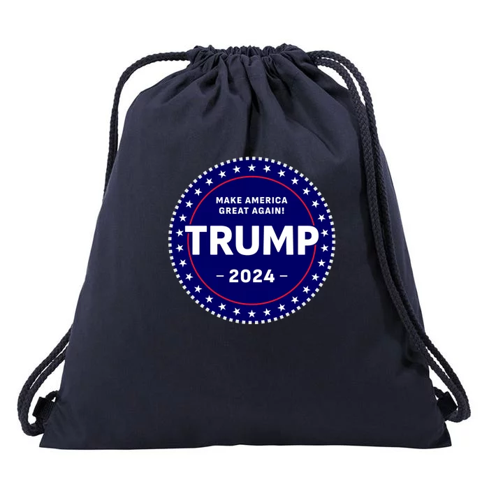 Trumps Reelection Badge 2024 Drawstring Bag