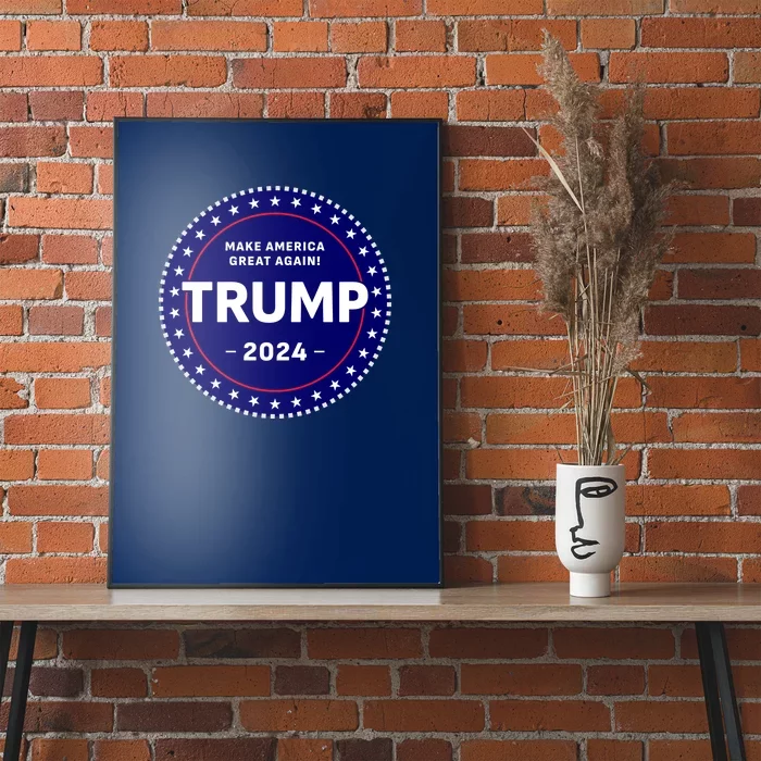 Trumps Reelection Badge 2024 Poster