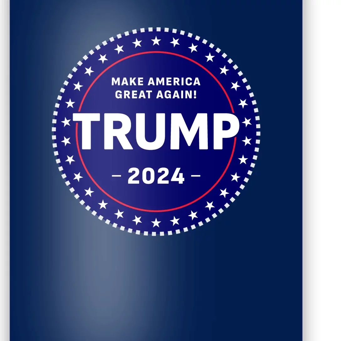 Trumps Reelection Badge 2024 Poster