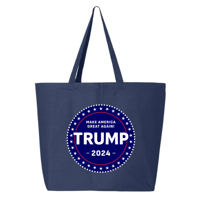 Trumps Reelection Badge 2024 25L Jumbo Tote