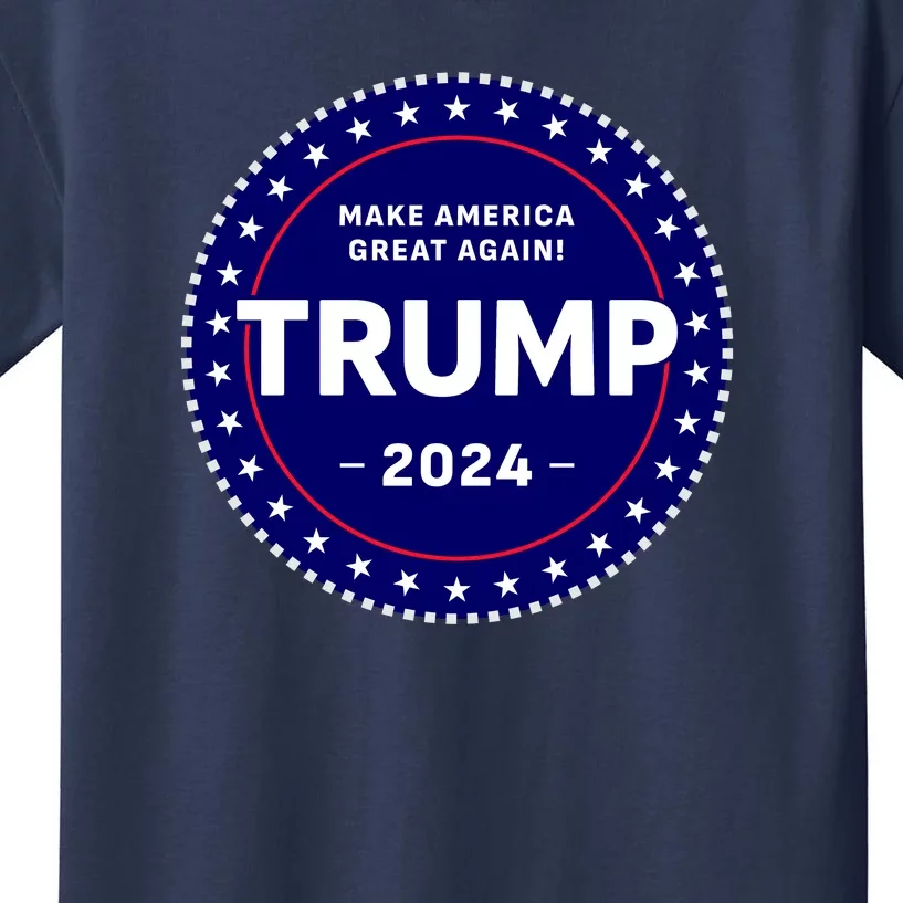 Trumps Reelection Badge 2024 Kids T-Shirt