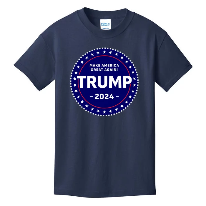 Trumps Reelection Badge 2024 Kids T-Shirt