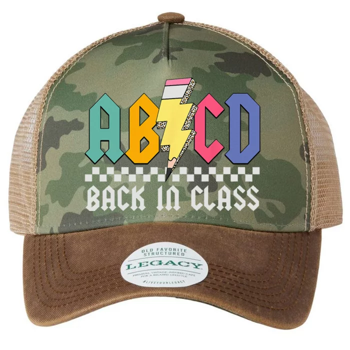 Teachers Rock Back To School ABCD Back In Class Pencil Kids Legacy Tie Dye Trucker Hat