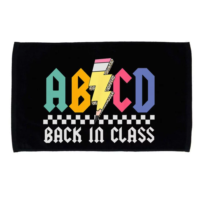 Teachers Rock Back To School ABCD Back In Class Pencil Kids Microfiber Hand Towel