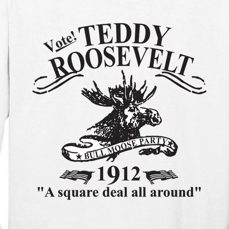 Teddy Roosevelt Bull Moose Party 1912 Presidential Campaign Tall Long Sleeve T-Shirt