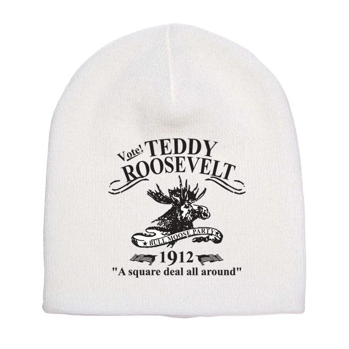 Teddy Roosevelt Bull Moose Party 1912 Presidential Campaign Short Acrylic Beanie