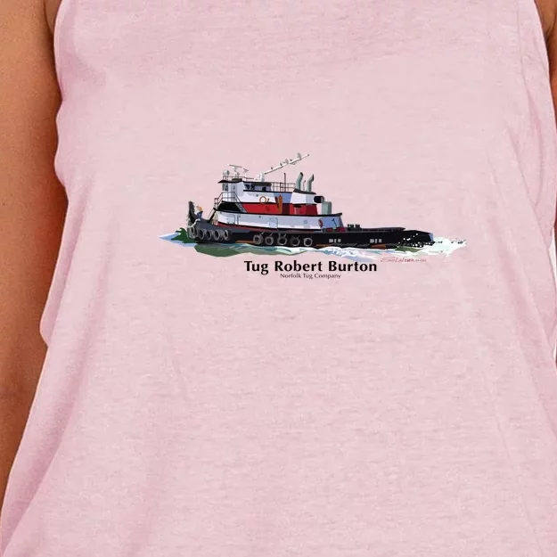 Tug Robert Burton Women's Knotted Racerback Tank