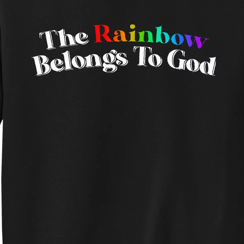 The Rainbow Belongs To God Butter Yellow Sweatshirt