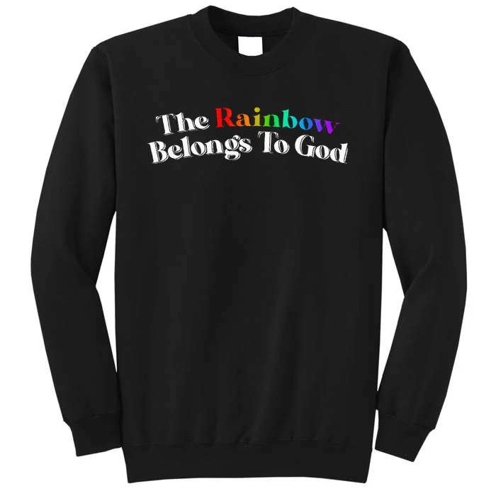 The Rainbow Belongs To God Butter Yellow Sweatshirt