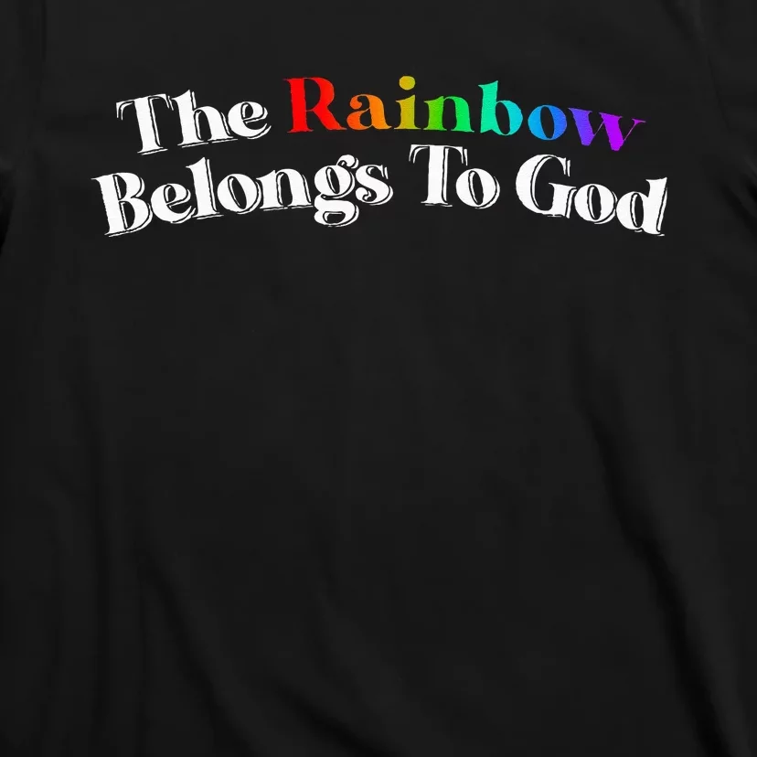 The Rainbow Belongs To God Butter Yellow T-Shirt