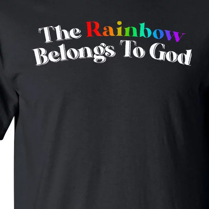 The Rainbow Belongs To God Butter Yellow Tall T-Shirt