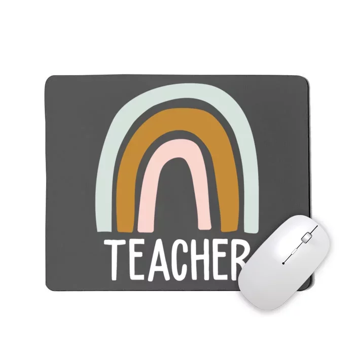 Teacher Rainbow Back To School Mousepad