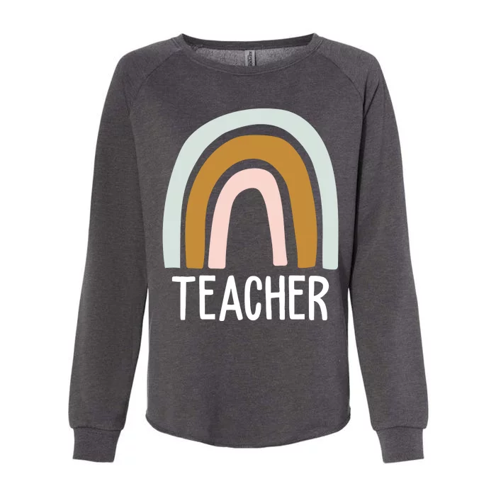 Teacher Rainbow Back To School Womens California Wash Sweatshirt