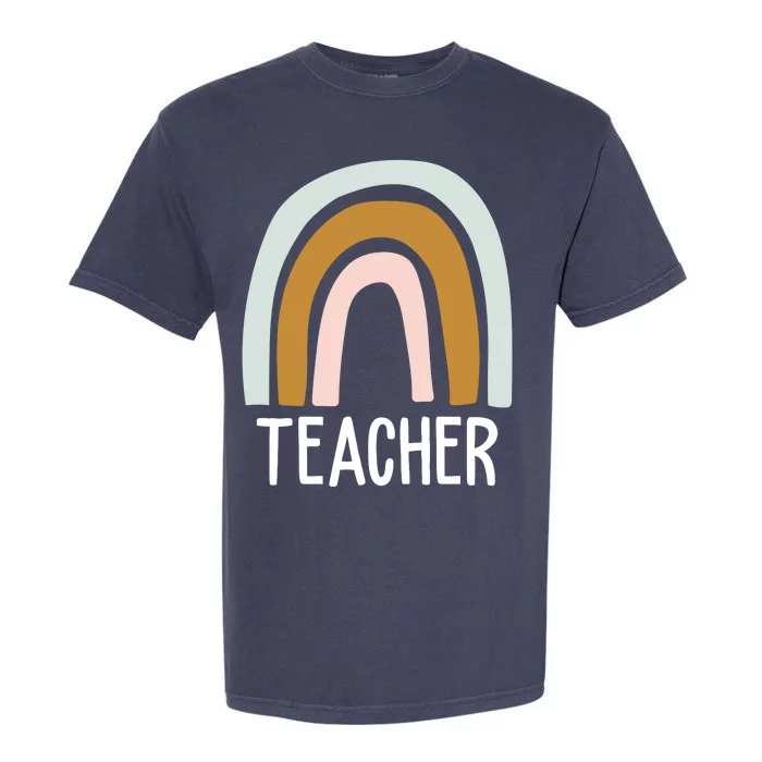 Teacher Rainbow Back To School Garment-Dyed Heavyweight T-Shirt