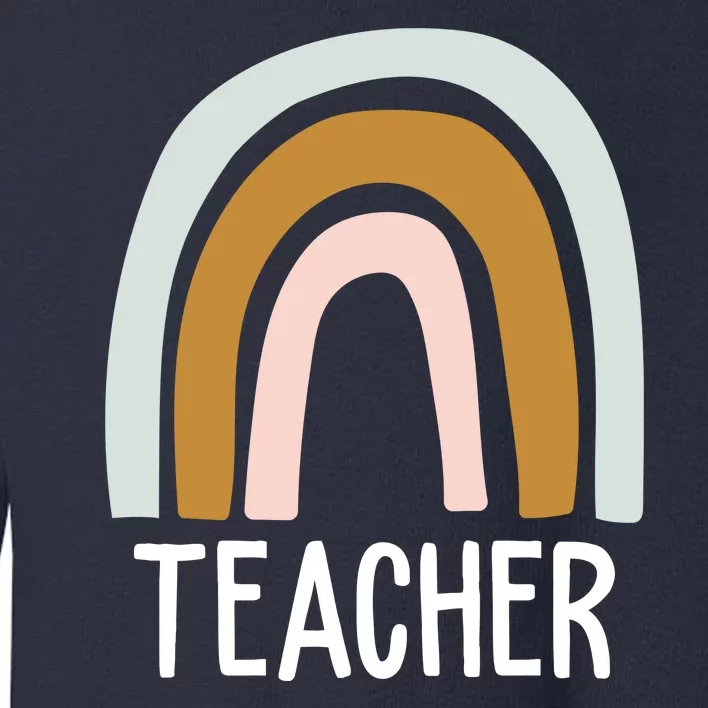 Teacher Rainbow Back To School Toddler Sweatshirt