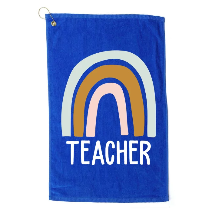 Teacher Rainbow Back To School Platinum Collection Golf Towel