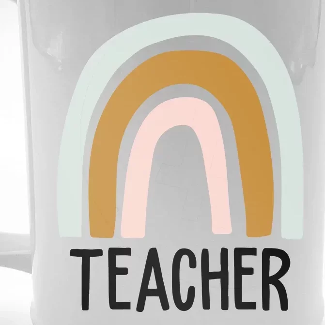 Teacher Rainbow Back To School Front & Back Beer Stein