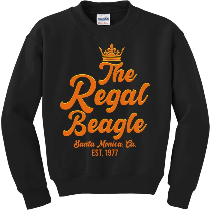 The Regal Beagle Santa Monica California Kids Sweatshirt