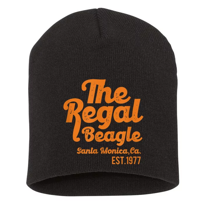 The Regal Beagle Santa Monica 70s 80s Sitcom Vintage Gift Short Acrylic Beanie