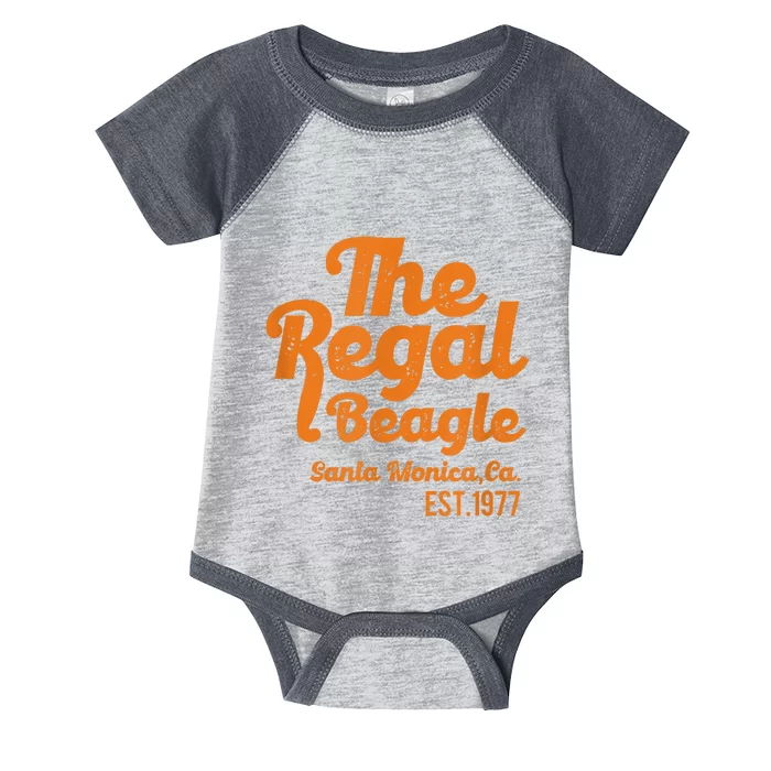 The Regal Beagle Santa Monica 70s 80s Sitcom Vintage Gift Infant Baby Jersey Bodysuit