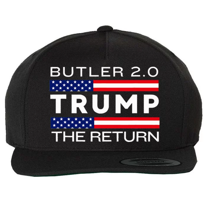 Trump Returns Butler Rally Fight Trump Elon Butler Rally 2.0 Wool Snapback Cap