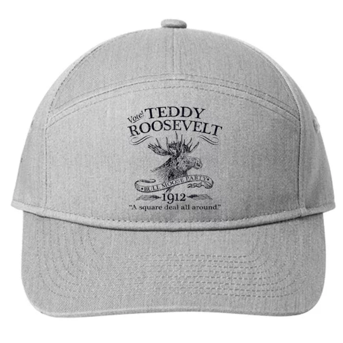 Teddy Roosevelt Bull Moose Party 1912 Presidential Campaign 7-Panel Snapback Hat